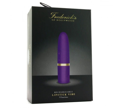 Фиолетовый перезаряжаемый вибростимулятор Lipstick Vibe