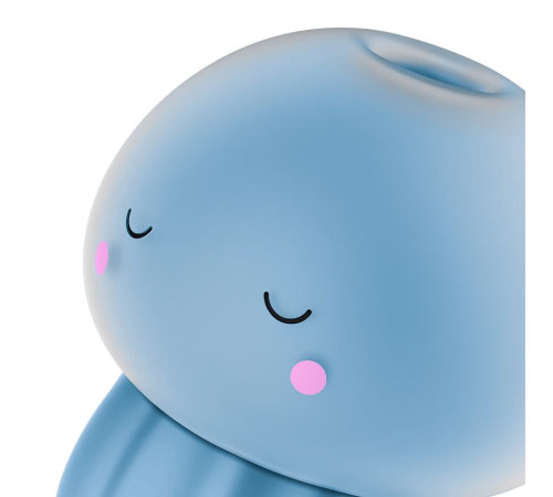 Голубой вакуумный стимулятор клитора в форме медузы Satisfyer Jelly-cious