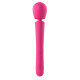 Розовый силиконовый вибратор-wand - 30 см.
