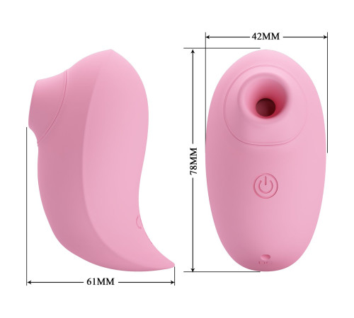 Розовый стимулятор клитора Inhale Bird
