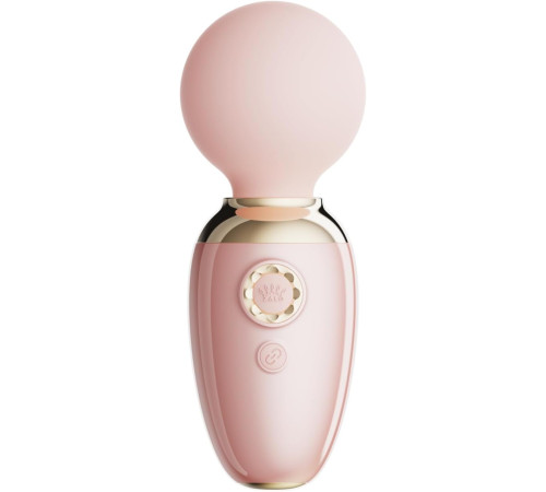 Нежно-розовый мини-вибратор с функцией нагрева Ava