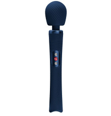 Синий жезловый вибромассажер Vim Vibrating Wand - 31,3 см.