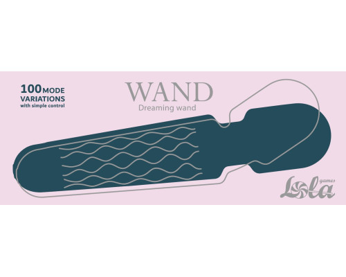 Зеленый жезловый вибромассажер Dreaming Wand - 20 см. Зеленый жезловый вибромассажер Dreaming Wand - 20 см.
