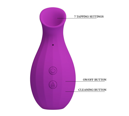 Лиловый клиторальный вакуумный стимулятор Magic Bottle