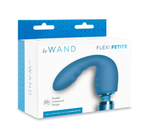 Синяя насадка Flexi для вибратора Le Wand Petite