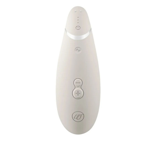 Светло-серый клиторальный стимулятор Womanizer Premium 2