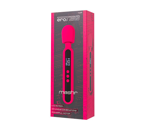 Ярко-розовый wand-вибратор Mashr - 23,5 см.