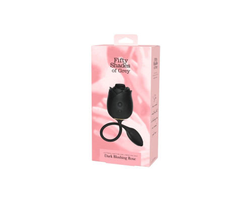 Заказать Черный клиторальный стимулятор Dark Blushing Rose