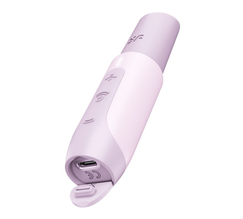 Сиреневый вакуумный стимулятор Secret Kiss