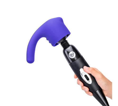 Фиолетовая насадка для wand-вибромассажера Deluxe Silicone G-Spot Wand Attachment