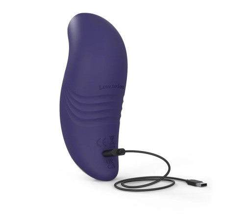 Темно-синий вакуум-волновой стимулятор Believer