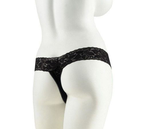 Трусики с силиконовым вибратором Limited Edition Black размера Plus Size