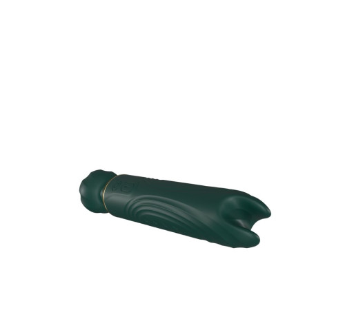 Зеленый двусторонний вибратор-wand Secwell - 22 см.