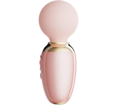 Нежно-розовый мини-вибратор с функцией нагрева Ava