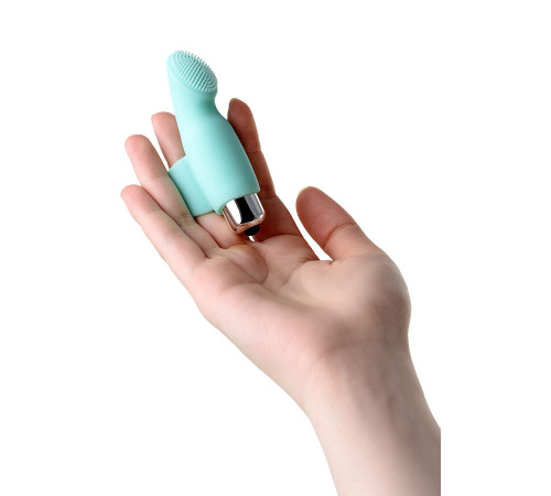 Мятная вибронасадка на палец для клиторальной стимуляции JOS BLISS - 9 см.