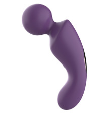 Фиолетовый изогнутый wand-вибратор