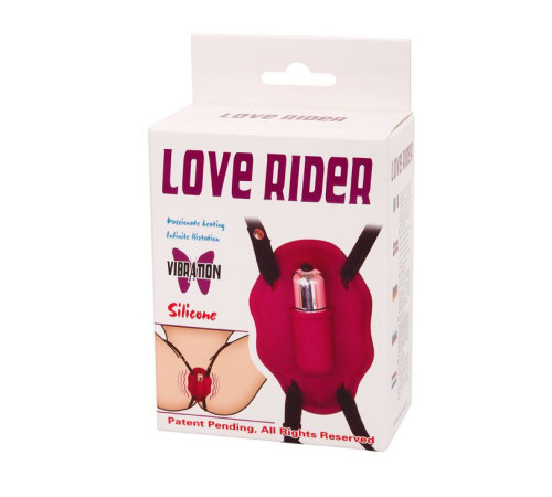Нежный вибростимулятор для клитора Love Rider на ремешках Нежный вибростимулятор для клитора Love Rider на ремешках