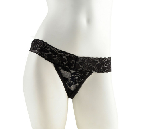 Трусики с силиконовым вибратором Limited Edition Black размера Plus Size