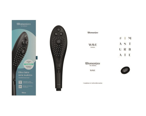 Заказать Черная насадка для душа Womanizer Wave Заказать Черная насадка для душа Womanizer Wave