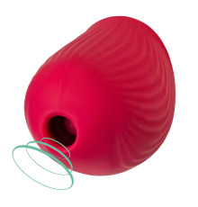 Красный вакуум-волновой стимулятор клитора Birdie