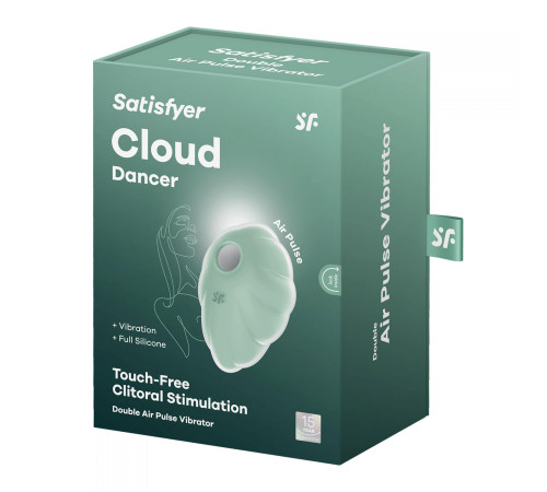 Мятный вакуум-волновой клиторальный вибростимулятор Cloud Dancer Мятный вакуум-волновой клиторальный вибростимулятор Cloud Dancer