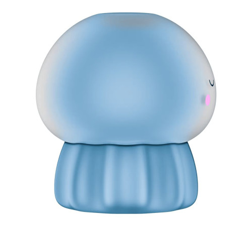 Голубой вакуумный стимулятор клитора в форме медузы Satisfyer Jelly-cious