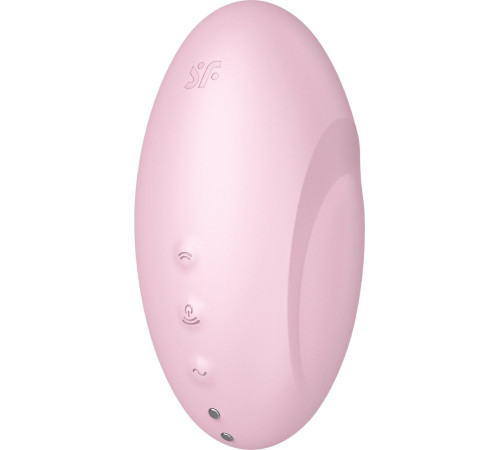 Розовый вакуум-волновой стимулятор с вибрацией Vulva Lover 3
