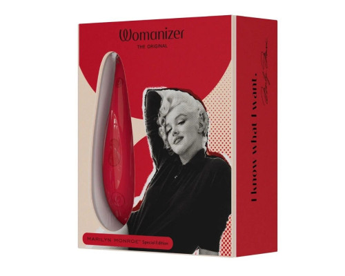 Заказать Красный бесконтактный клиторальный стимулятор Womanizer Marilyn Monroe Special Edition Заказать Красный бесконтактный клиторальный стимулятор Womanizer Marilyn Monroe Special Edition