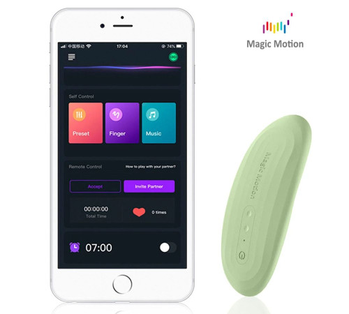 Зеленый вибромассажер в трусики Magic Motion Nyx - 8,8 см. Зеленый вибромассажер в трусики Magic Motion Nyx - 8,8 см.