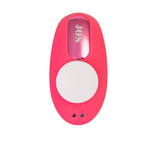 Розовый вибровкладыш в трусики с вакуум-волновой стимуляцией Xiari