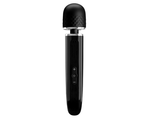 Заказать Черный мощный жезловый вибратор с изогнутой ручкой Charming Massager - 24 см. Заказать Черный мощный жезловый вибратор с изогнутой ручкой Charming Massager - 24 см.