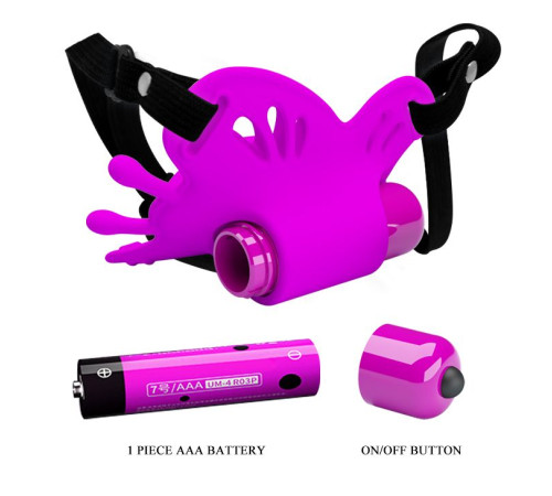 Лиловая вибробабочка на ремешках Sloane