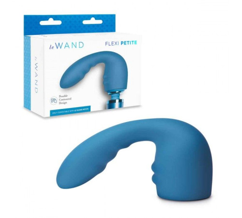 Синяя насадка Flexi для вибратора Le Wand Petite