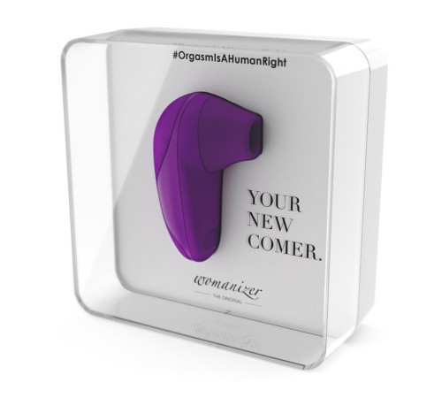 Фиолетовый вакуумный стимулятор клитора Womanizer Starlet