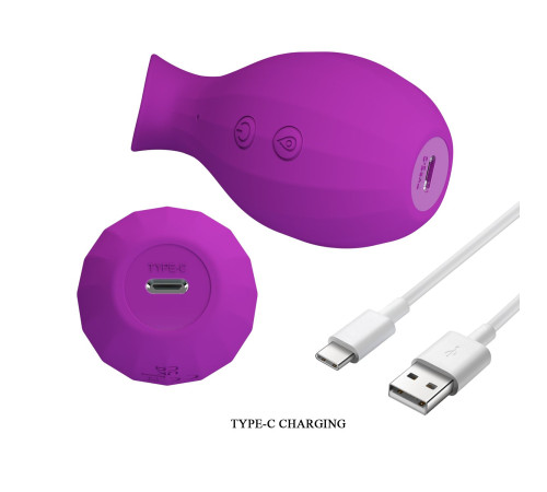 Лиловый клиторальный вакуумный стимулятор Magic Bottle