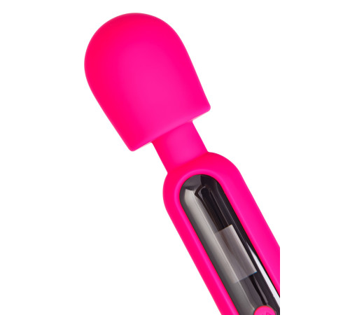 Ярко-розовый wand-вибратор Mashr - 23,5 см.