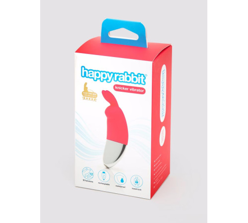 Розовый клиторальный вибратор Happy Rabbit