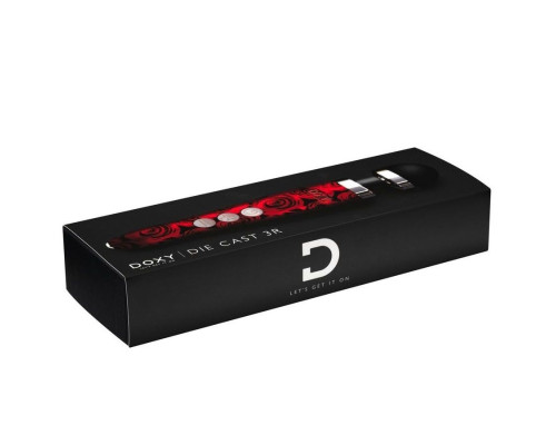 Заказать Красный беспроводной wand-вибратор Doxy Die Cast 3R с принтом в виде роз на рукояти - 28 см. Заказать Красный беспроводной wand-вибратор Doxy Die Cast 3R с принтом в виде роз на рукояти - 28 см.