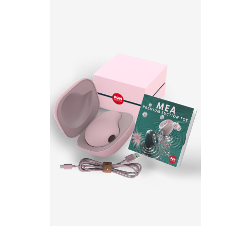 Розовый вакуум-волновой бесконтактный стимулятор клитора Mea