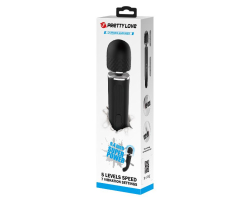 Заказать Черный мощный жезловый вибратор с изогнутой ручкой Charming Massager - 24 см. Заказать Черный мощный жезловый вибратор с изогнутой ручкой Charming Massager - 24 см.
