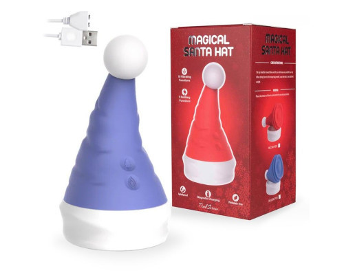 Заказать Сиреневый вибростимулятор в форме колпака Magical Santa Hat