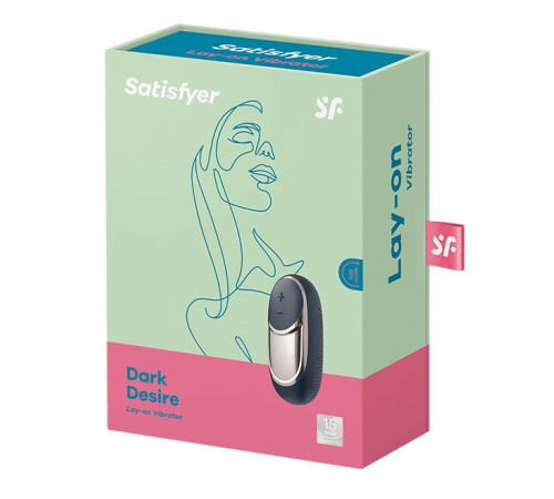 Черный вибромассажер Satisfyer Dark Desire