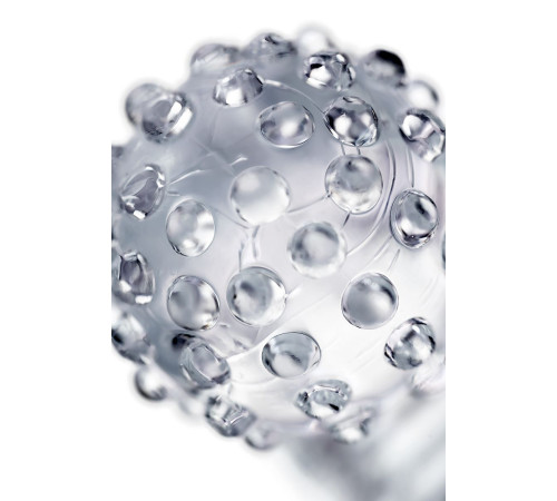 Прозрачная рельефная насадка на палец Ricol - 8 см.