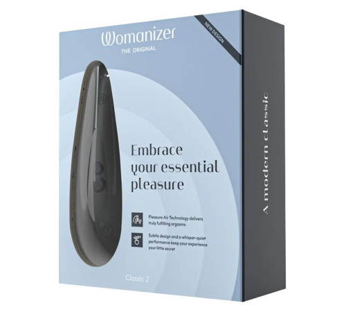Черный бесконтактный стимулятор клитора Womanizer Classic 2 Черный бесконтактный стимулятор клитора Womanizer Classic 2