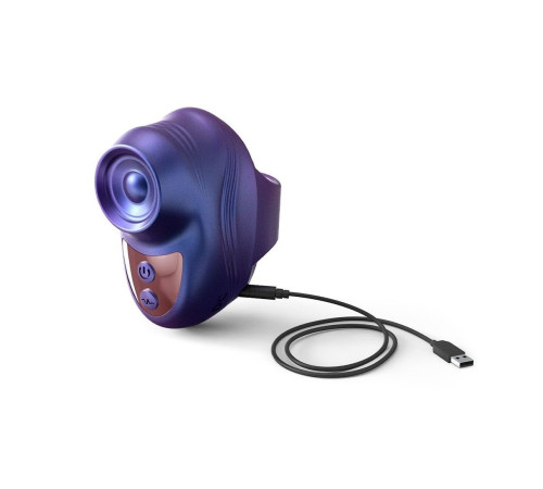 Синий клиторальный стимулятор на палец Kisscool