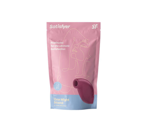 Красный вакуум-волновой бесконтактный стимулятор клитора Satisfyer One Night Stand