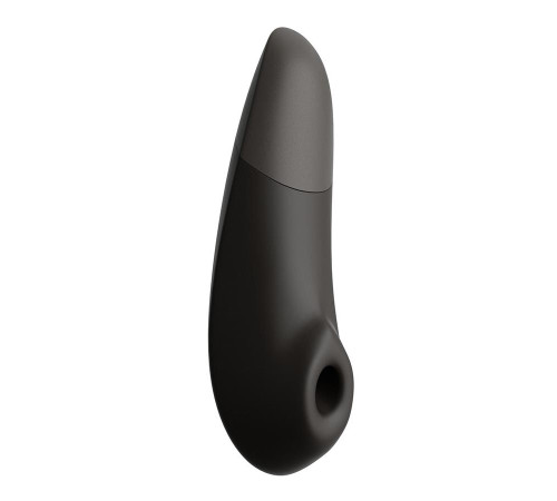 Черный бесконтактный клиторальный стимулятор Womanizer Enhance с вибрацией
