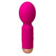 Ярко-розовый мини-wand вибратор для стимуляции эрогенных зон