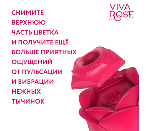 Малиновый двойной вибростимулятор