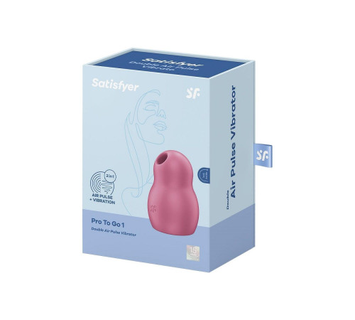 Малиновый вакуумный стимулятор клитора Satisfyer Pro To Go 1 Малиновый вакуумный стимулятор клитора Satisfyer Pro To Go 1